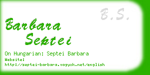 barbara septei business card
